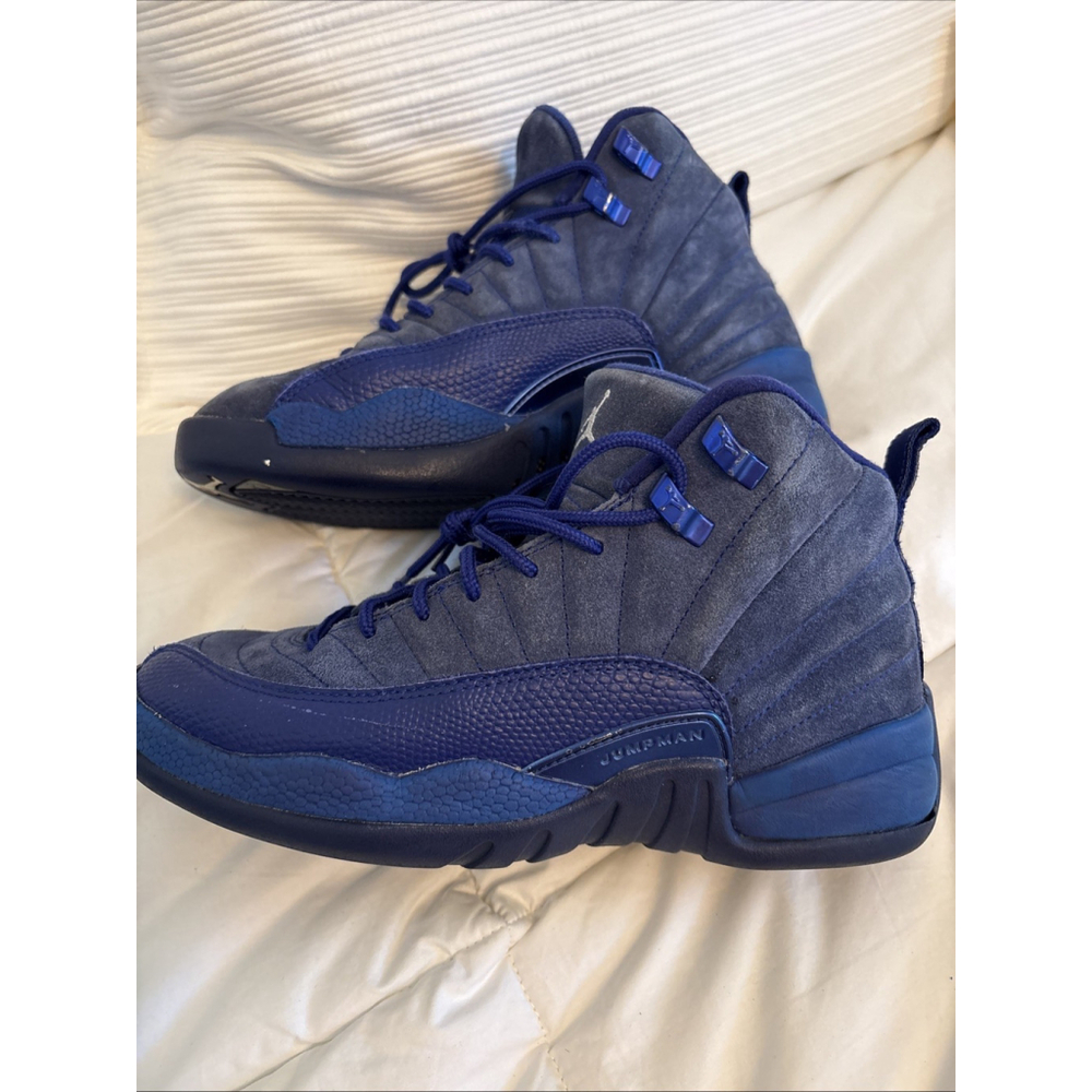 Nike Air Jordan 12 Retro/Jumpman/Deep Royal Blue/Sz 7Y/#153265-400/RARE!!!!!